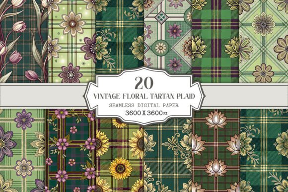 Bridging Heritage and Innovation: The Strategic Value of Vintage Floral Tartan Plaid Seamless Patterns