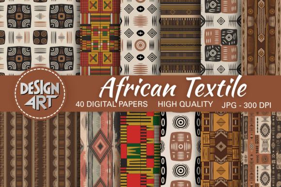 Elevate Designs with African Textile Digital Paper