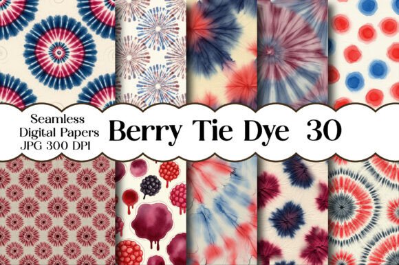 Evaluating the Creative Potential of Berry Tie Dye Digital Paper
