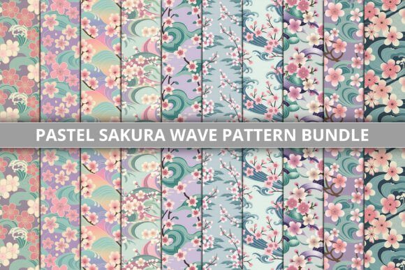 Evaluating the Pastel Sakura Wave Pattern Bundle for Creative Projects