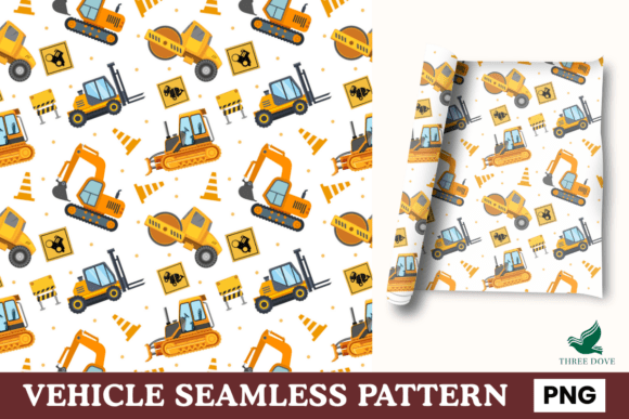 Evaluating Vehicle Seamless Pattern - 02 for Digital Craft Projects