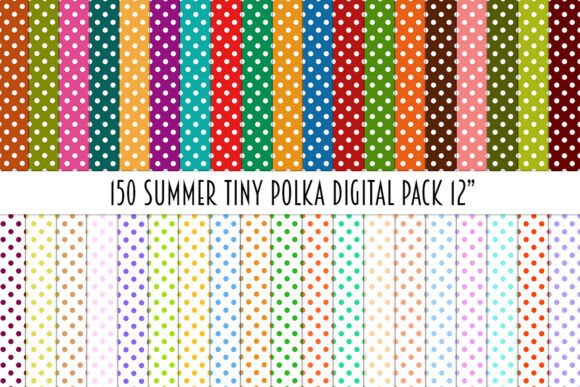 Infuse Your Designs with Sun-Kissed Simplicity: The 150 Summer Tiny Polka Digital Pack