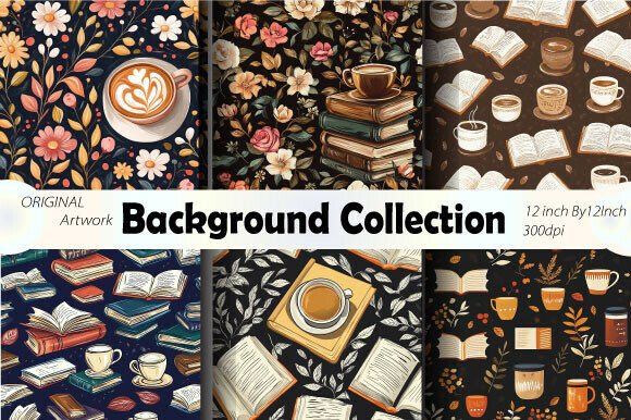 Seamless Hand Drawn Coffee Patterns for Design