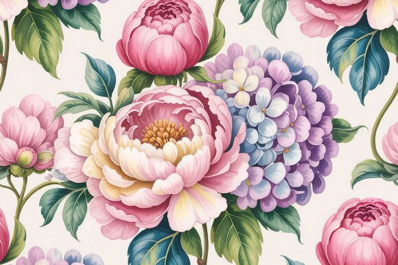 Strategic Aesthetics: Leveraging the Grandmillennial Peony Hydrangea Pattern for Brand Differentiation