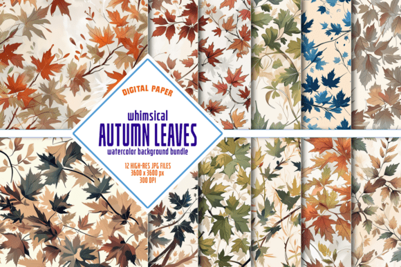 Strategic Design Decisions: Leveraging the Whimsical Autumn Leaves Watercolor Pack for Brand Cohesion