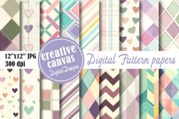 Unlocking Creative Potential with the Pastel Hearts Seamless Pattern Bundle