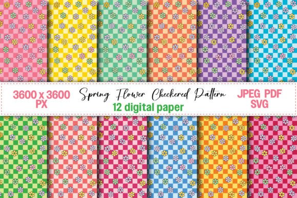 Unlocking Creative Potential with the Spring Flower Checkered Pattern