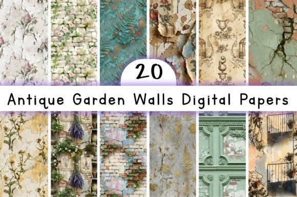 Unlocking Creativity with Antique Garden Walls Digital Papers